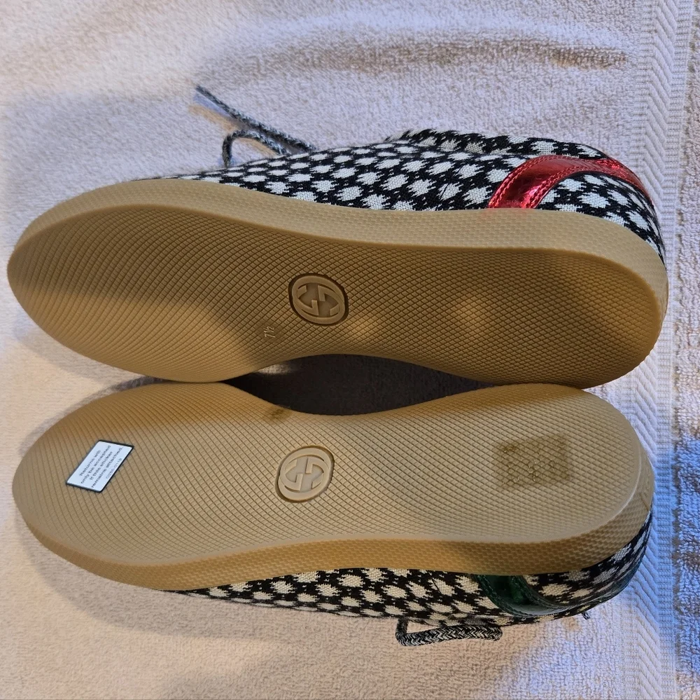 NIB Gucci "Bambi-Dot" Woven Sneaker with Genuine Snakeskin Accent - Picture 5 of 8